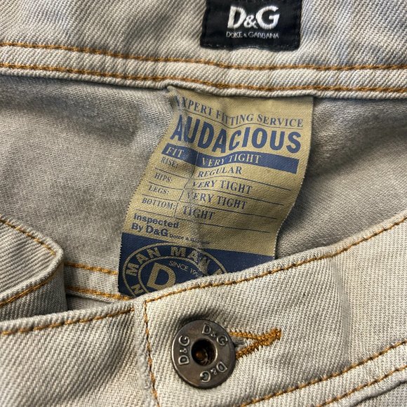 Rare D&G Denim Distressed Audacious Jeans sz42 - Picture 10 of 16